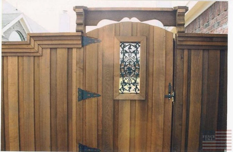 Arbor Style Gate with Ornamentation