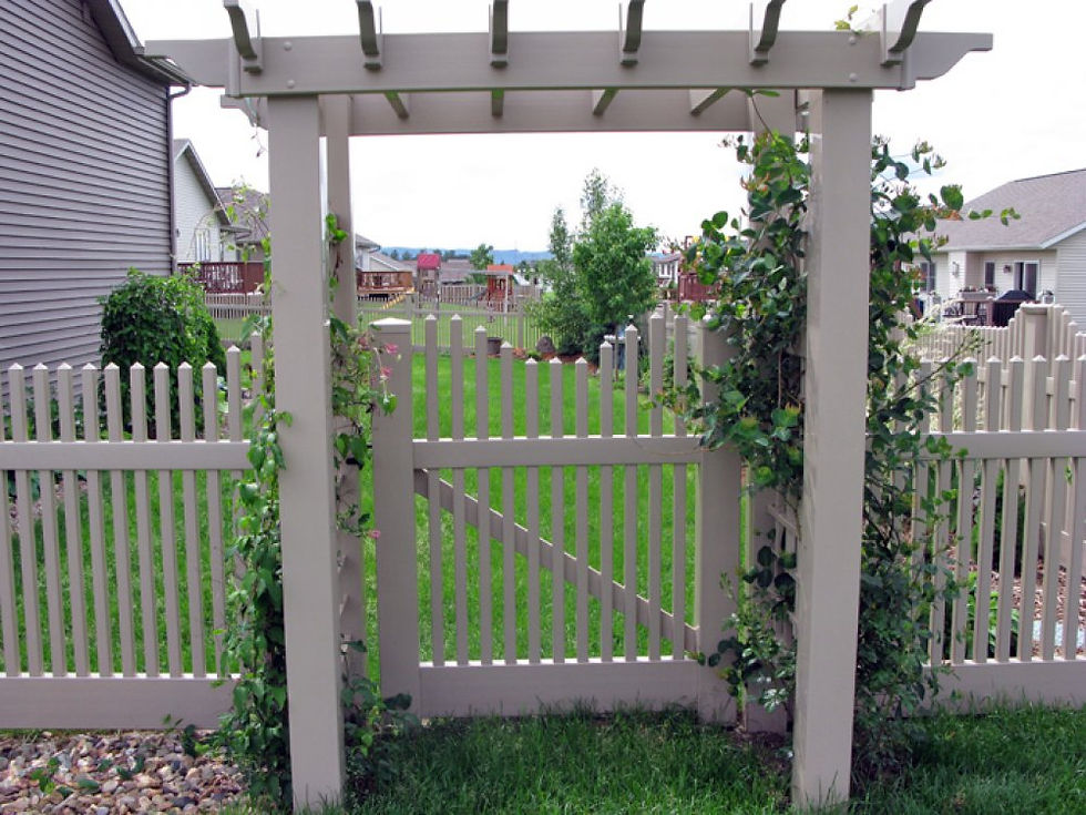 Vinyl Arbor and Gate