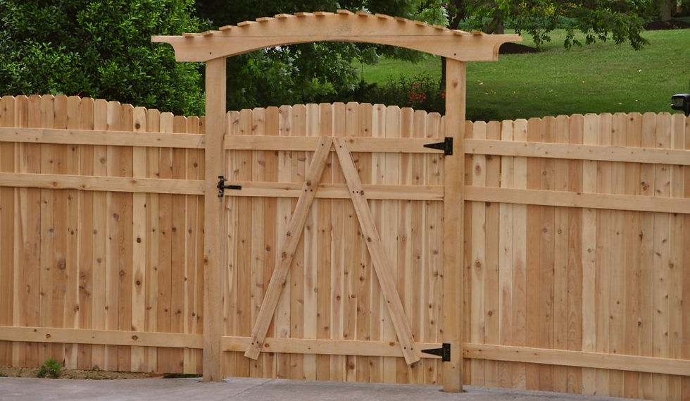 Ranch Style Wood Gate