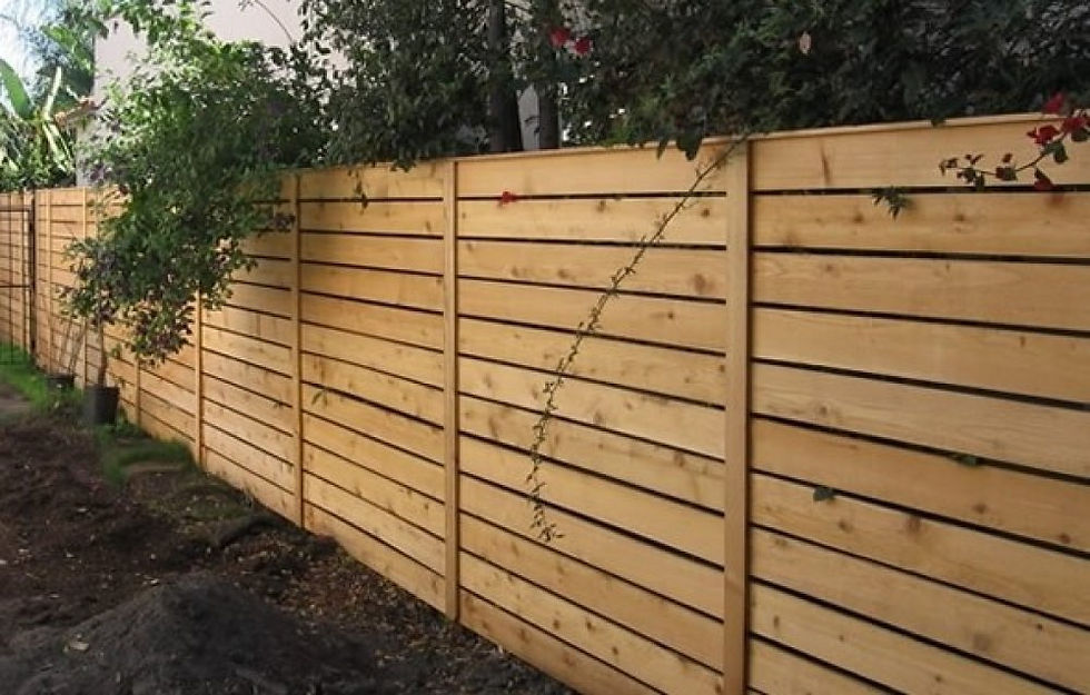 Horizontal Semi-Private Fence