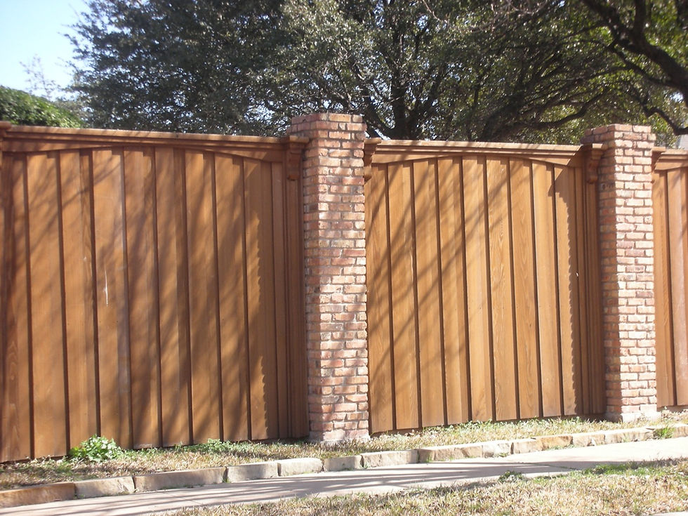 Brick Post Privacy Fence