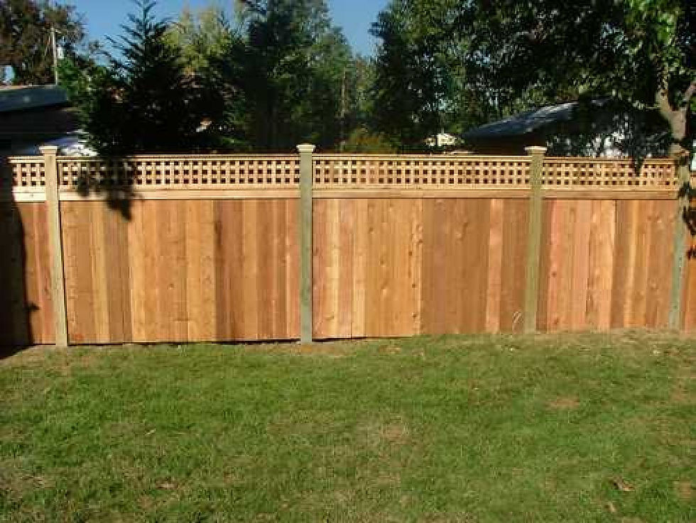 Lattice atop a Split Fence