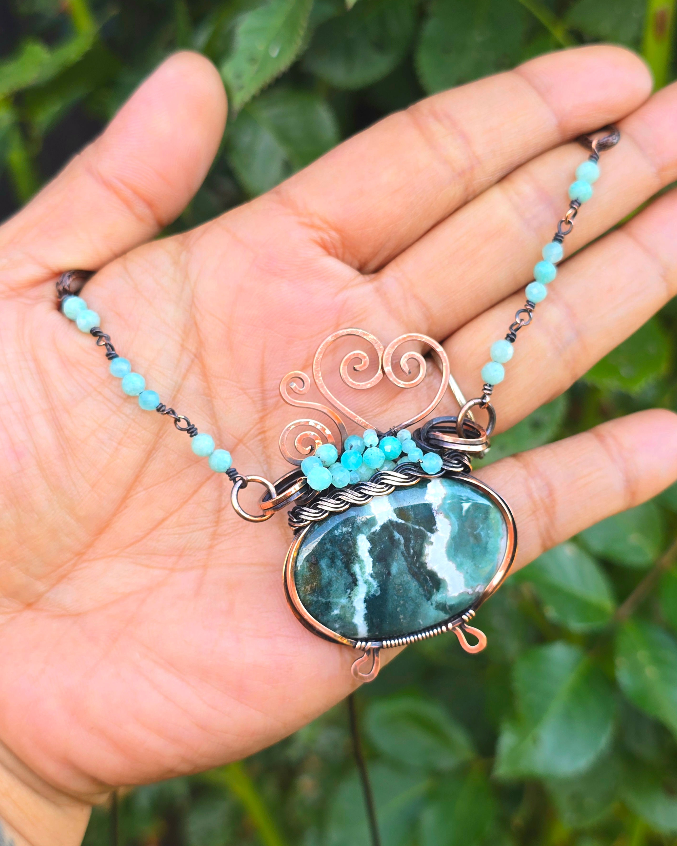Green Sardonyx • Oxidised Copper • Epona's Cauldron