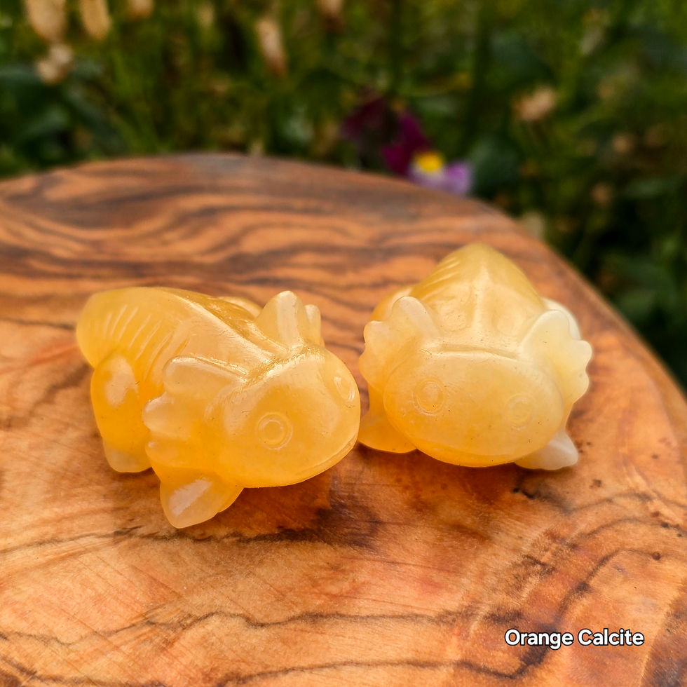 Thumbnail: Gemstones • Carved Mini Axolotls