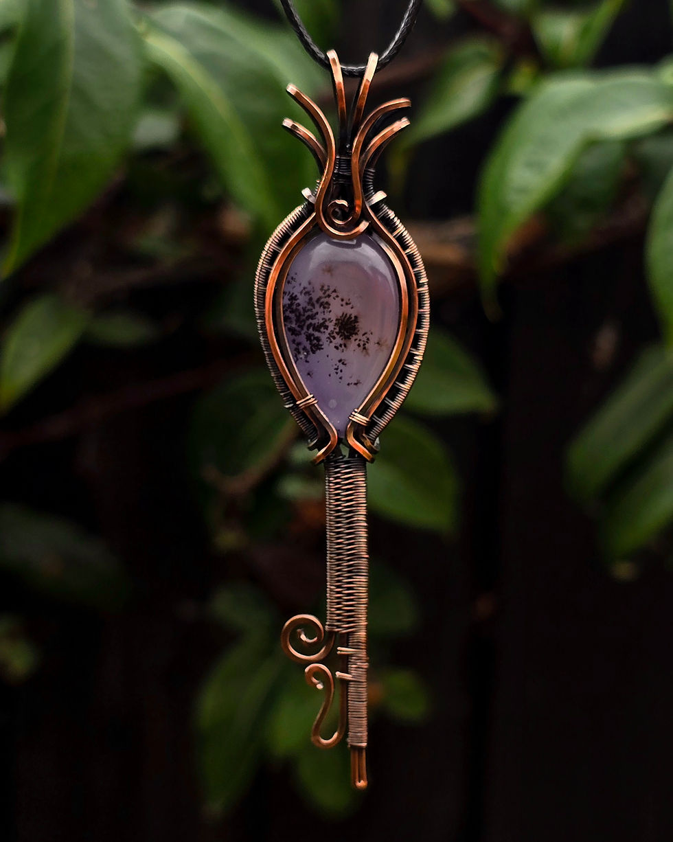 Thumbnail: Sage Amethyst • Oxidised Copper • Key to The Realms Collection