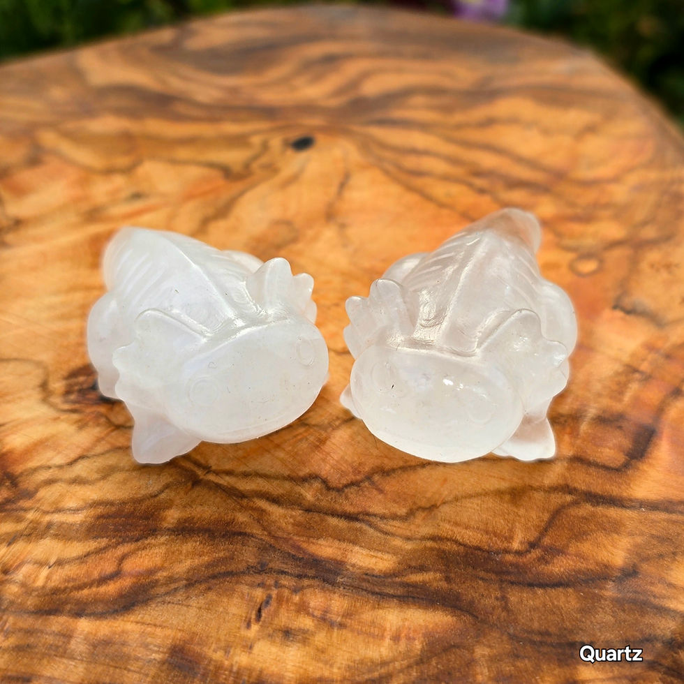 Thumbnail: Gemstones • Carved Mini Axolotls