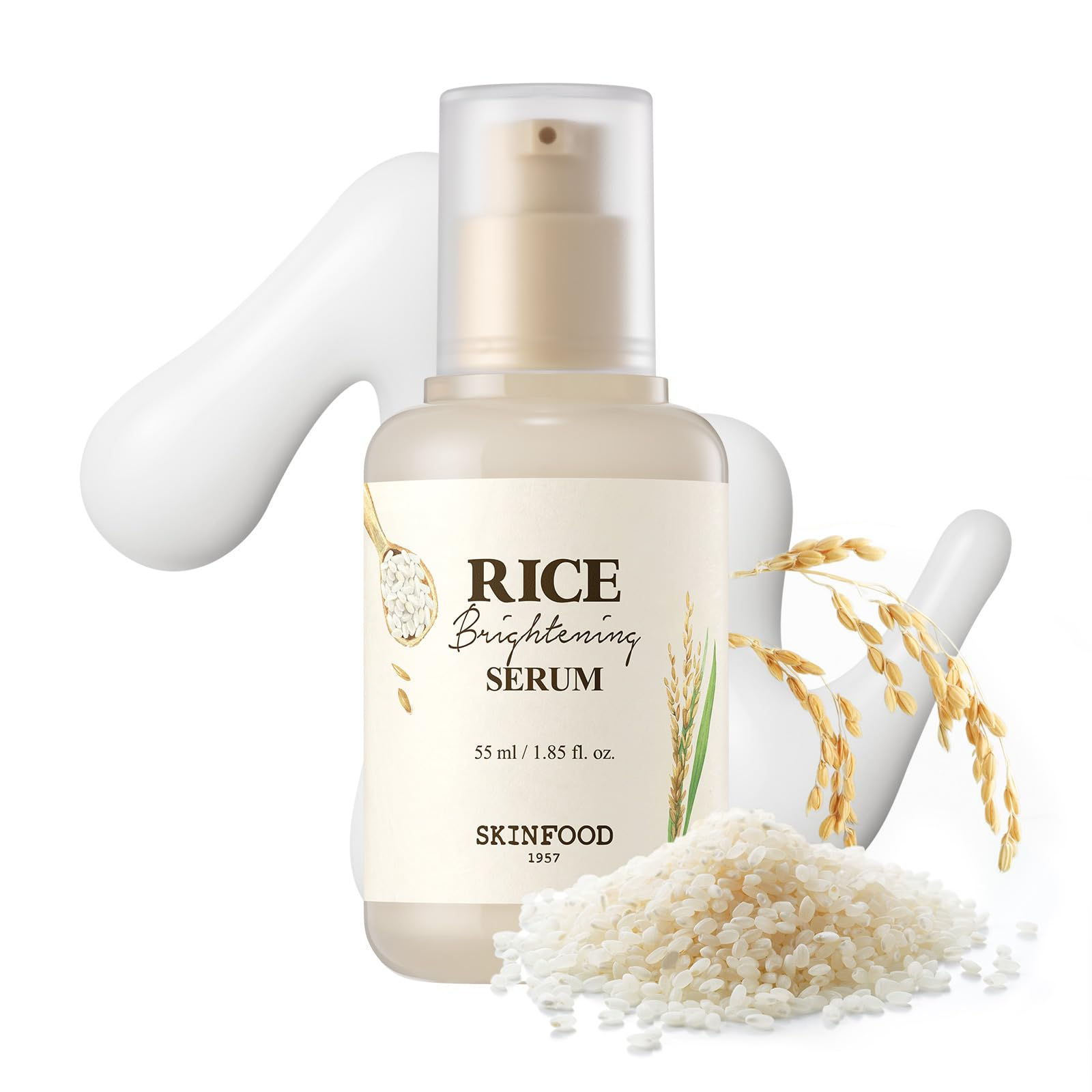SKINFOOD Rice Daily Serum Korean Skincare Facial Essence for Glow Glass Skin Fer
