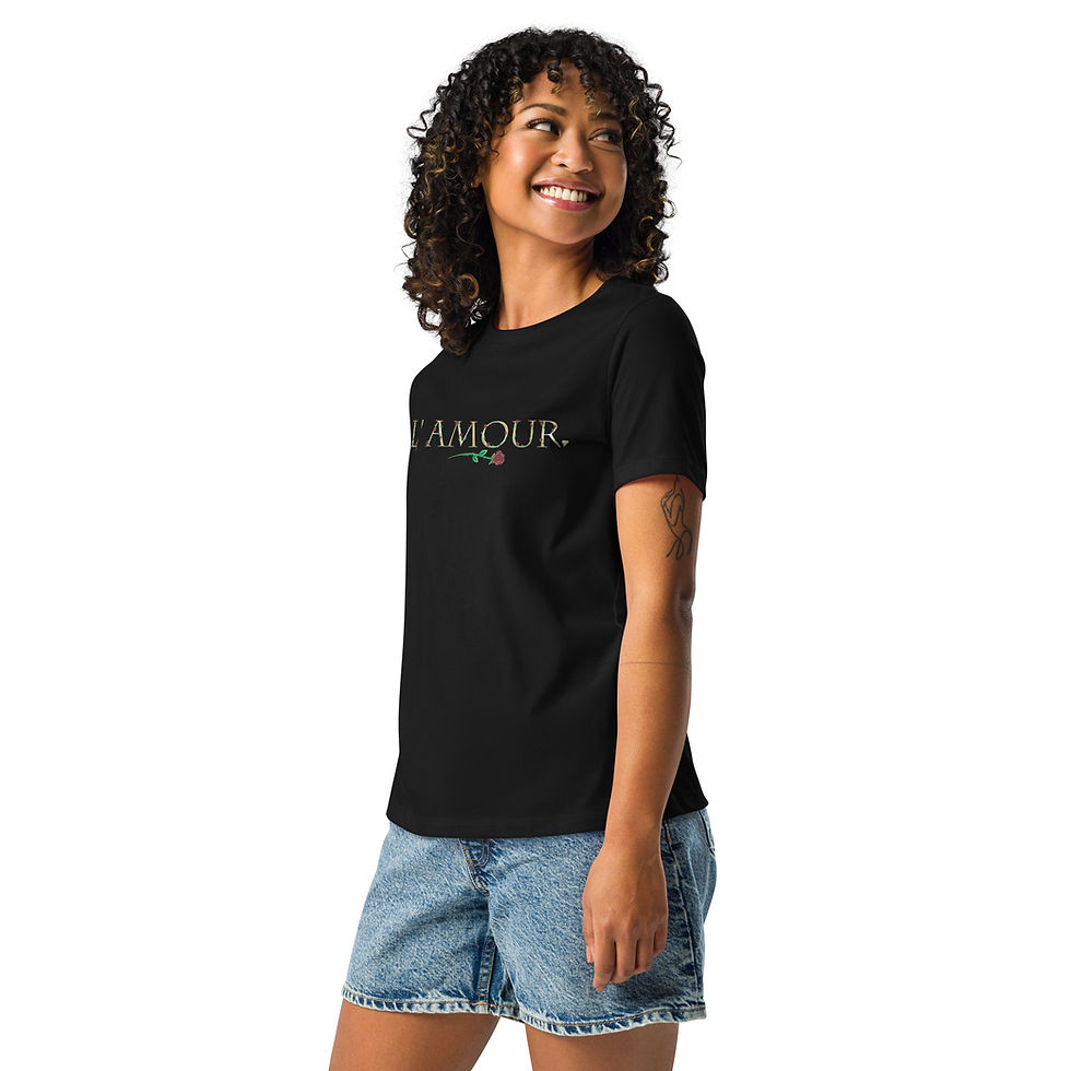 Thumbnail: Love in French Women's Relaxed T-Shirt