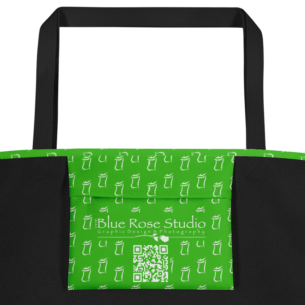 Thumbnail: Heart Wild Rose Tote Bag w/ inside Pocket 16” x 20”