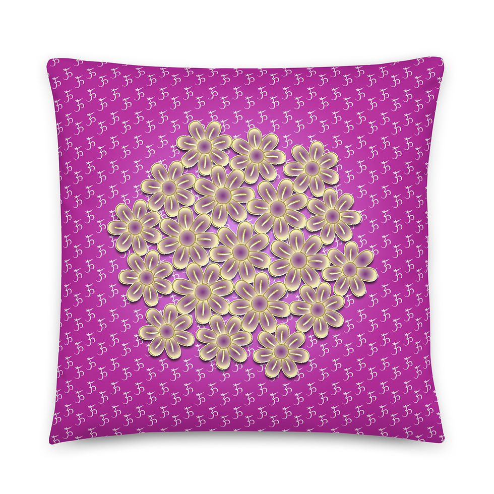 Thumbnail: Crown Chakra Angelica Pillow 18", 22"