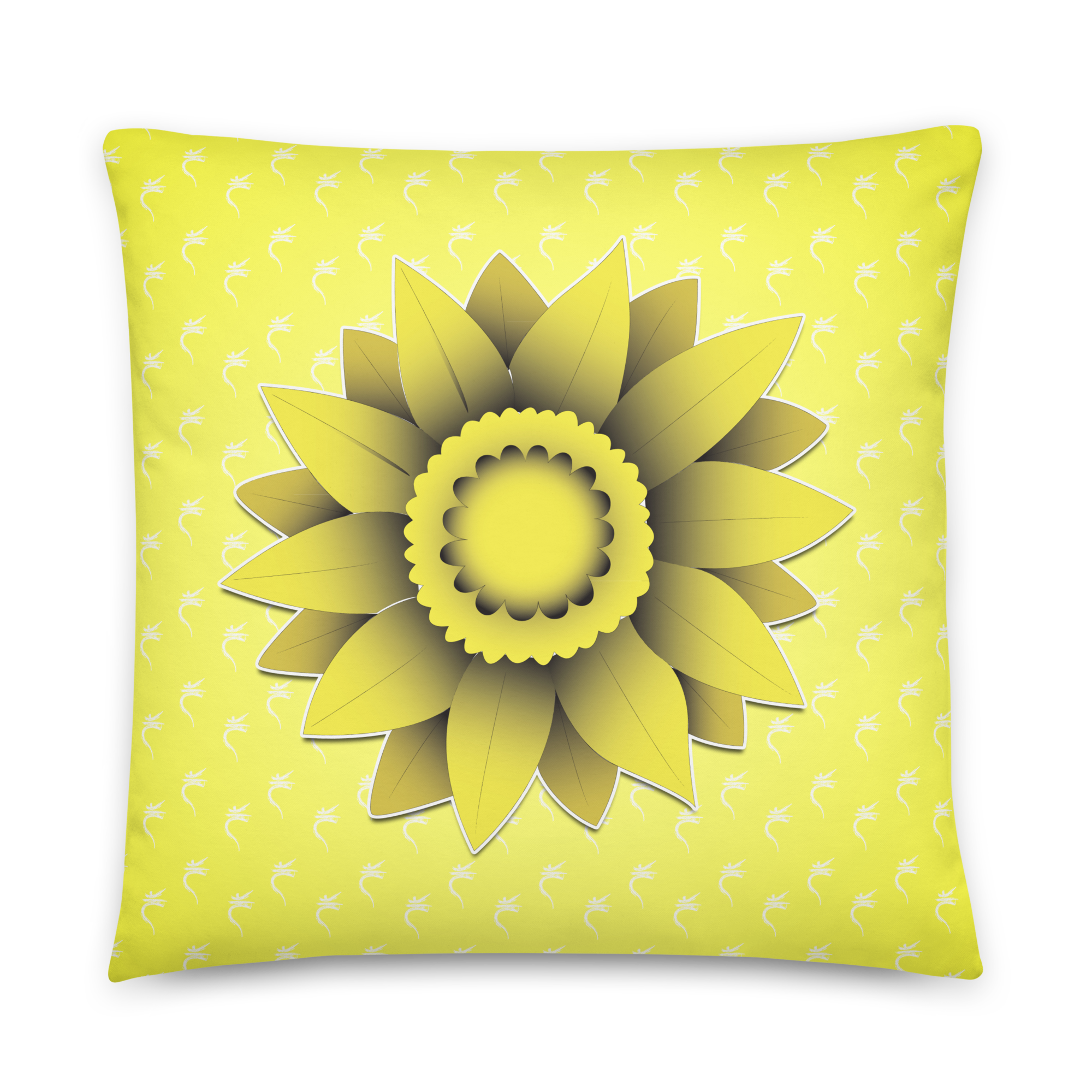 Solar Plexus Sunflower Pillow 22″× 22″