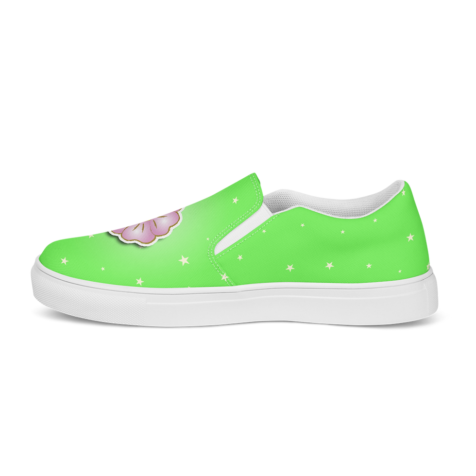 Thumbnail: Heart Wild Rose Canvas Shoes