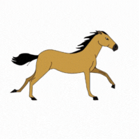 Thirsty Pony-running pony GIF