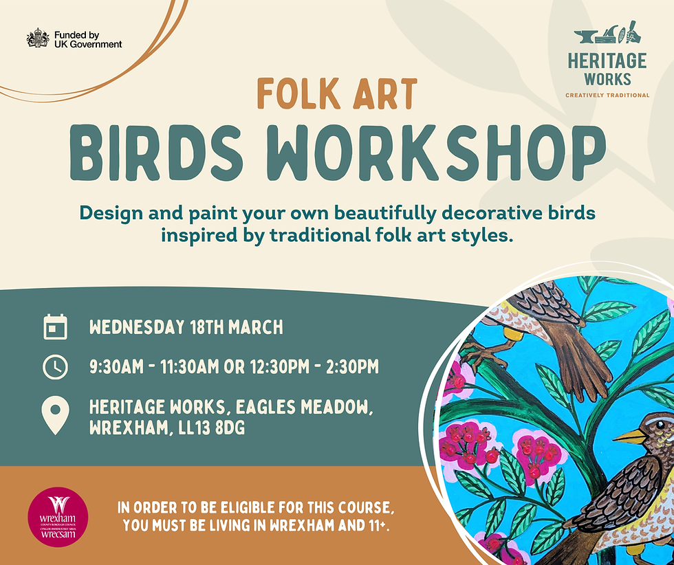 Folk Art Birds Workshop (WXM061)