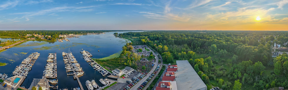 Drone shot of the bandshell during the 2025 Magic Bus concert. Photo taken by Kevin Gates