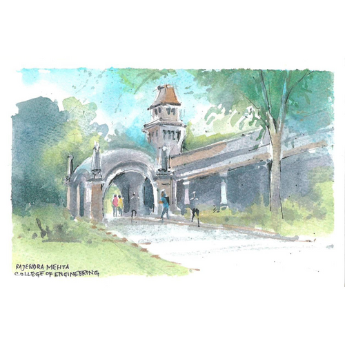 Colonial Influences in Pune Sketch 1. College of Engineering | ACWL-Nuveen