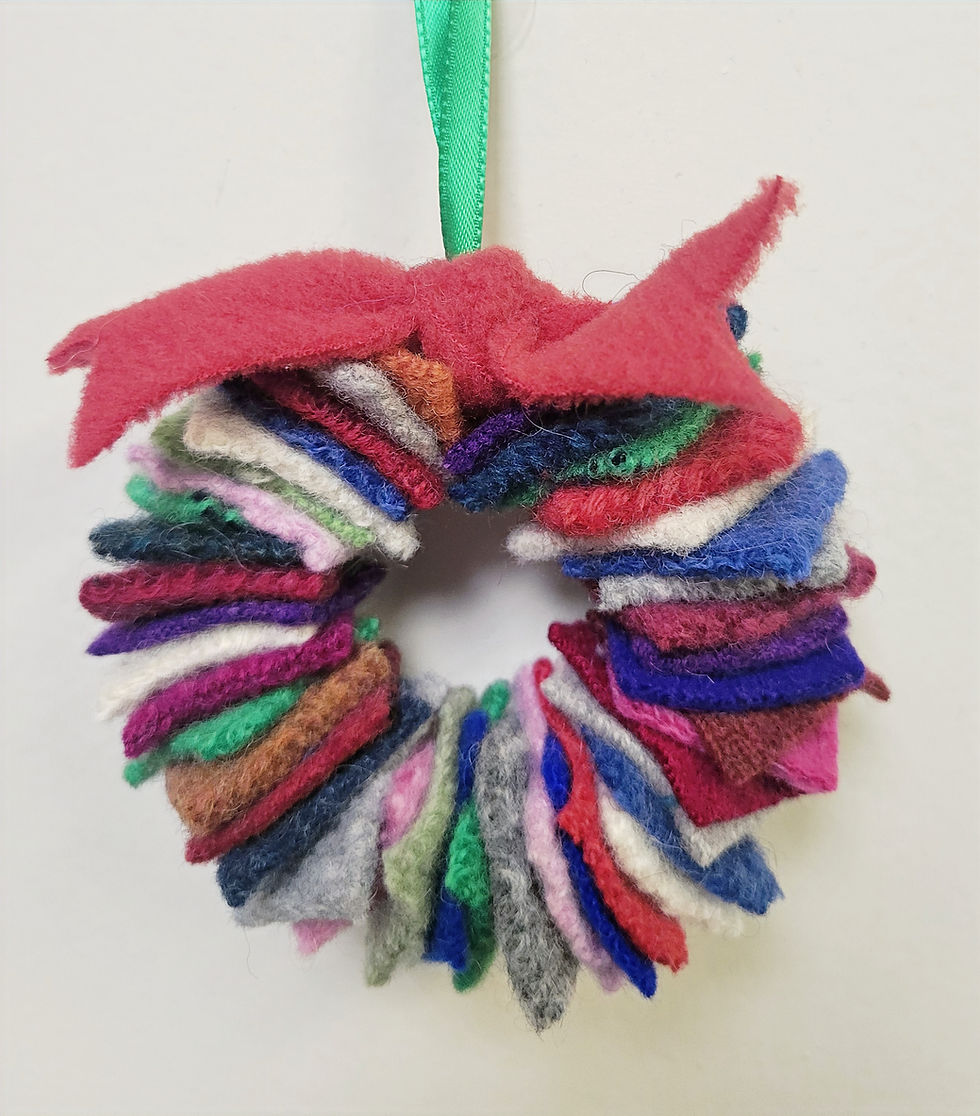 Mini Wool Wreath Drop-in Class