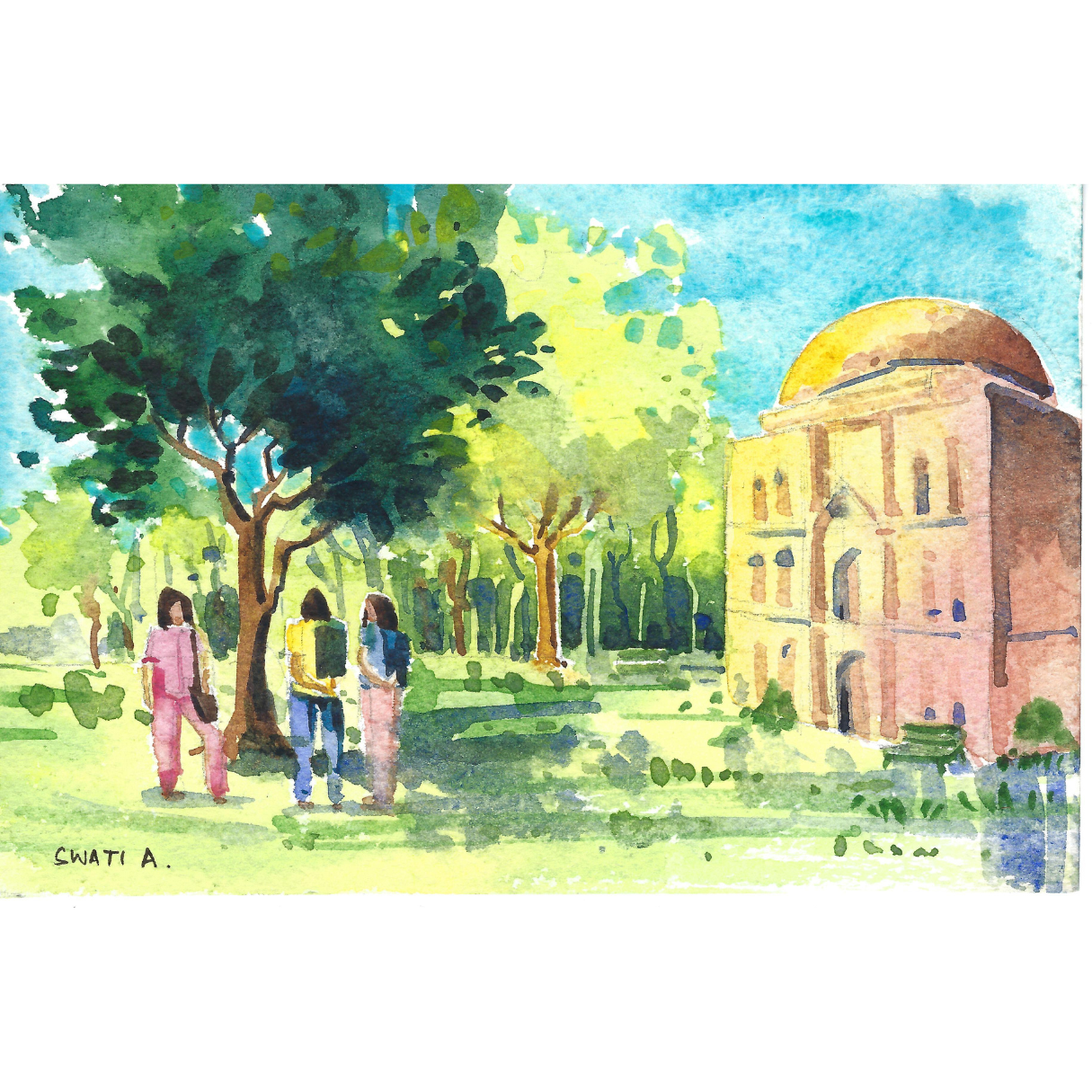 Sketchers at Lodhi Garden