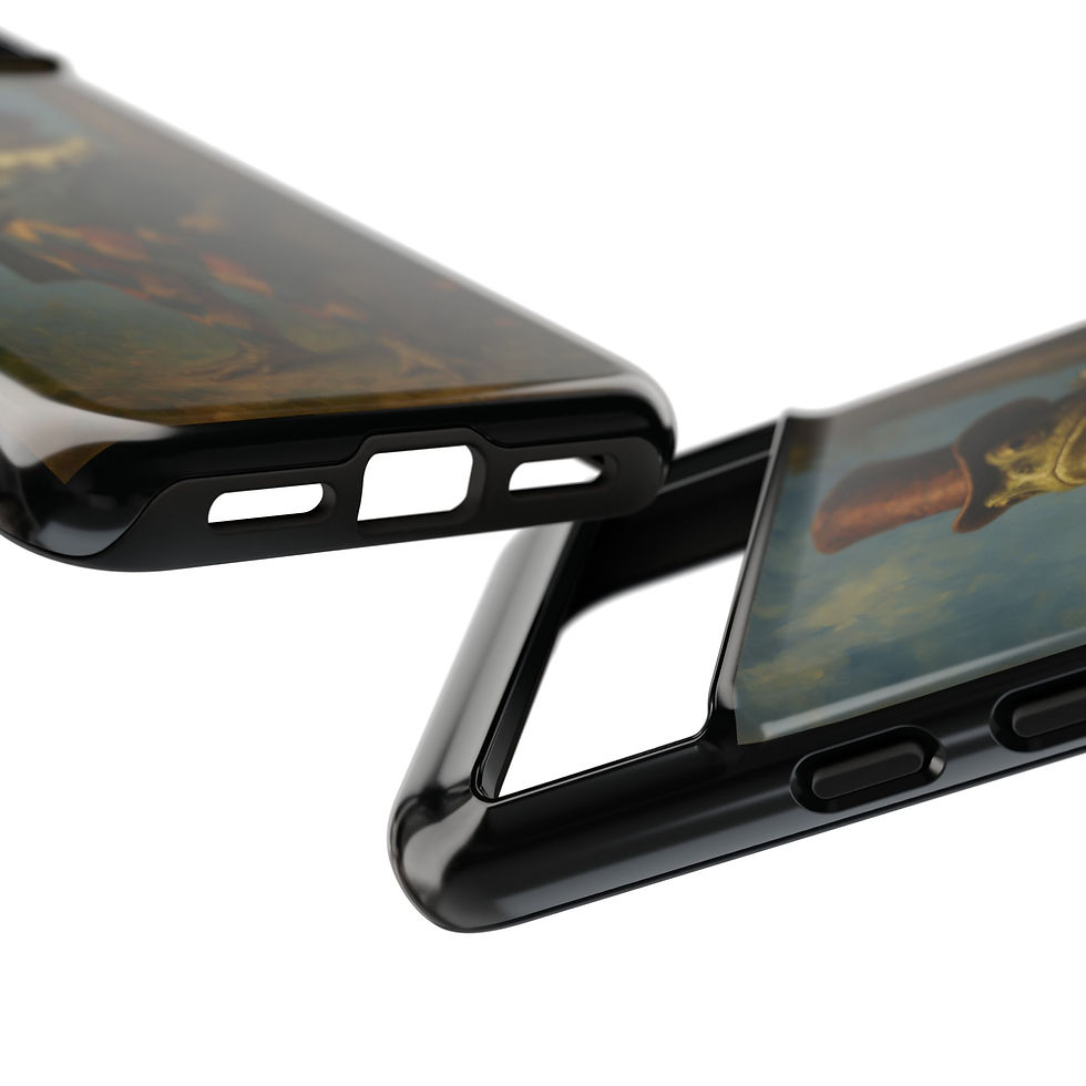 Thumbnail: Phone Case - Dapper Frog Portrait Vintage Top Hat Design