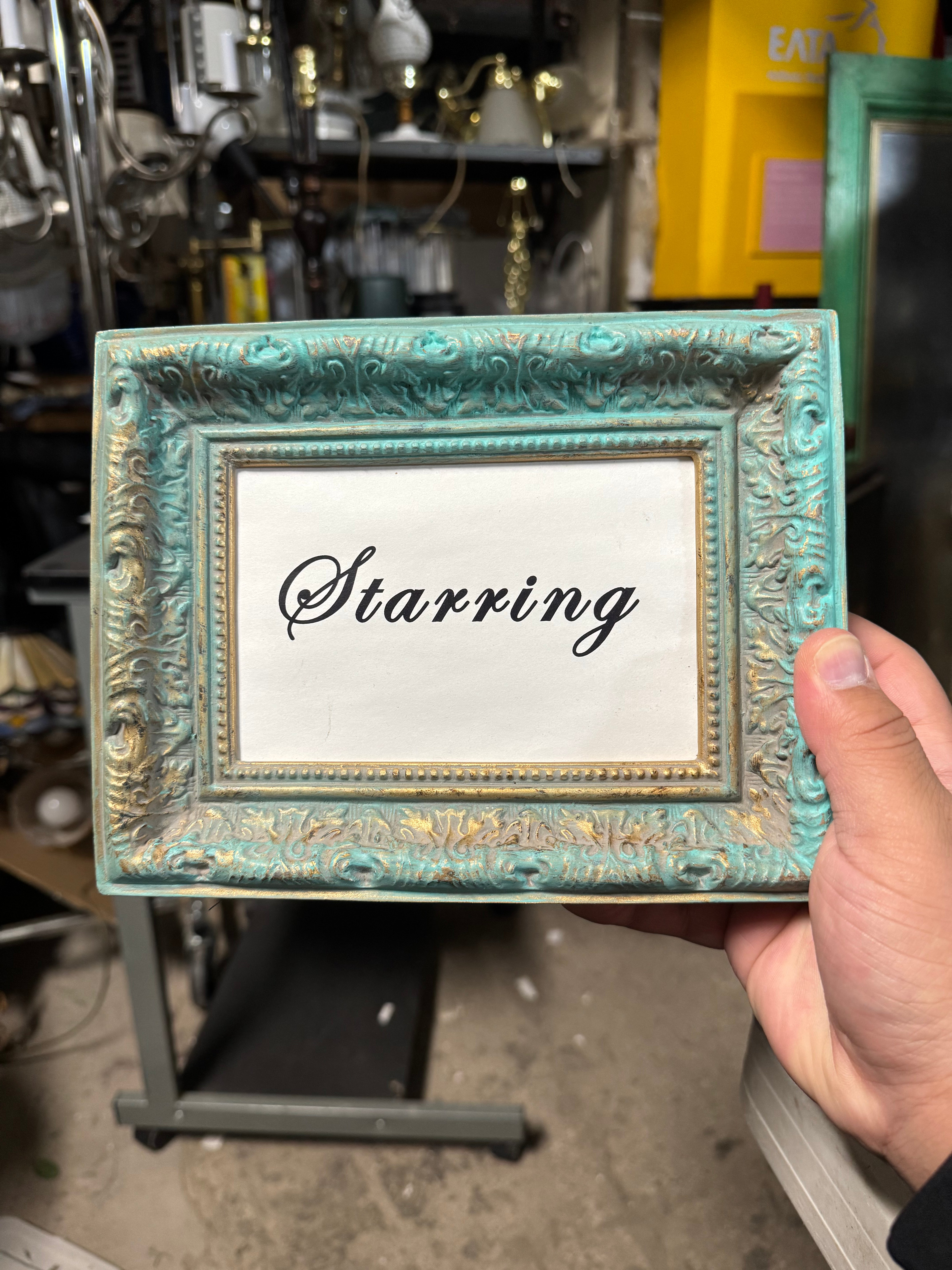 [D0231] "Starring" Placard