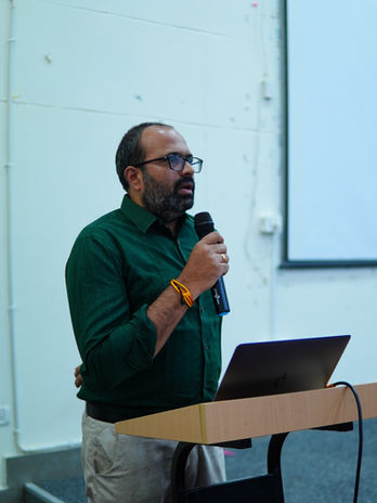 CEO Addressing croud
