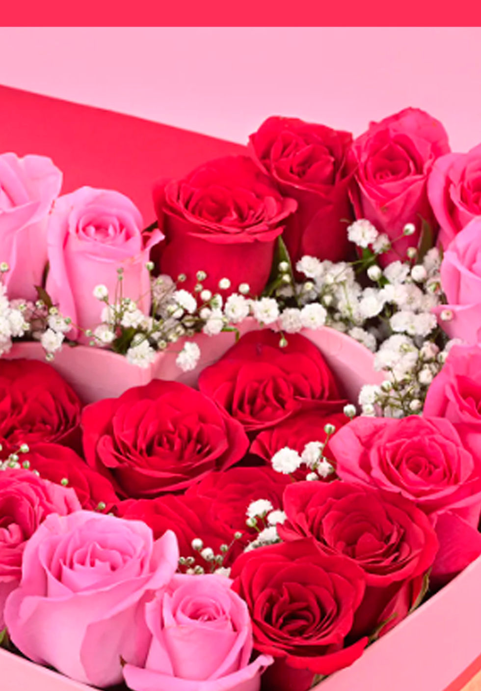 Thumbnail: Ravishing Roses Heart Box Arrangement
