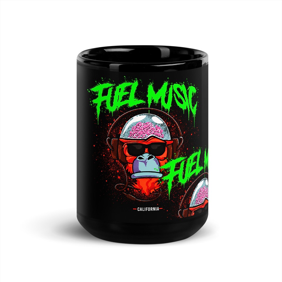 Thumbnail: Fuel Music Ca 2. Black Glossy Mug