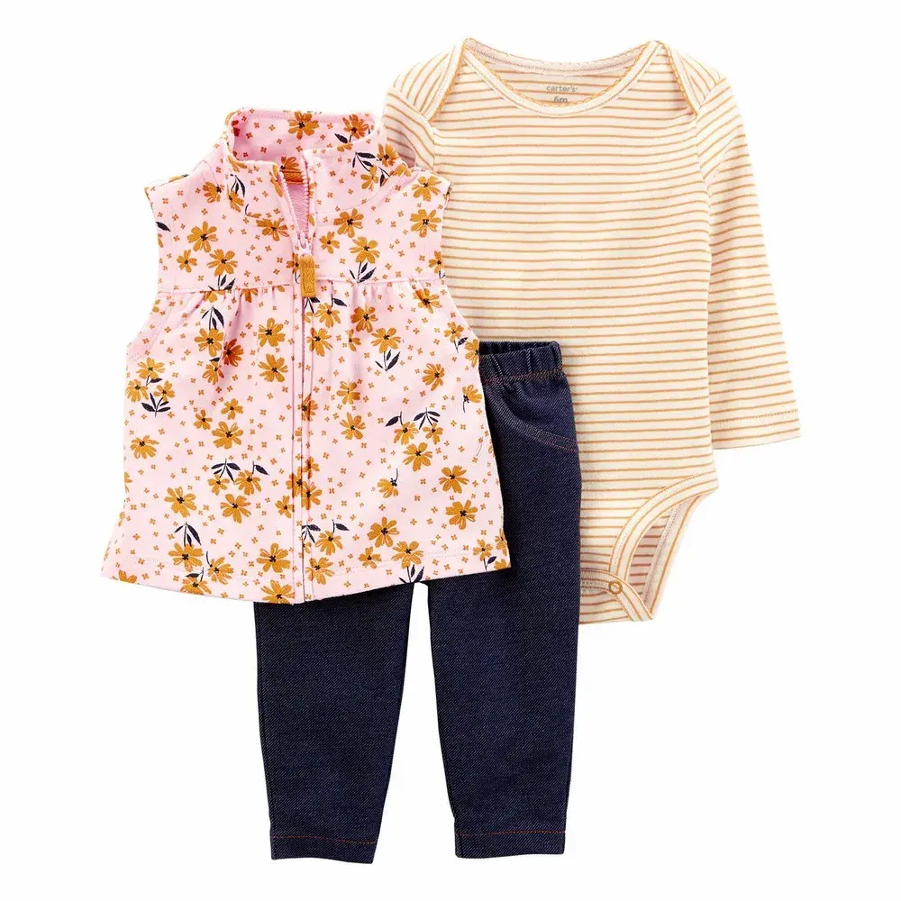 Conjunto Carter’s baby menina (3 peças)