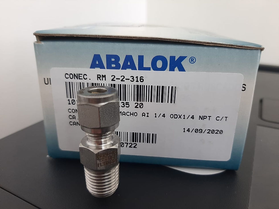 Conector reto 1/4" NPT x 1/4" OD, 682 BAR
