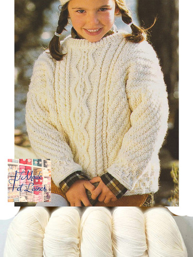 LCW Kids Pull-over en Tricot à Col Claudine Manches Longues pour Filles LCW Kids Pull-over en Tricot à Col Claudine Manches Longues pour Filles