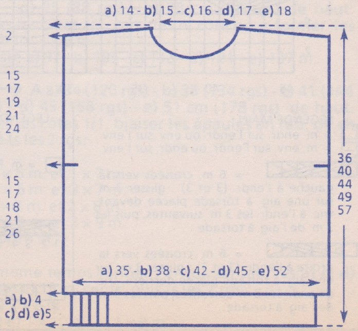 Miniature : Kit pull droit enfant irlandais losanges aig 3 col rond Réf PIE009