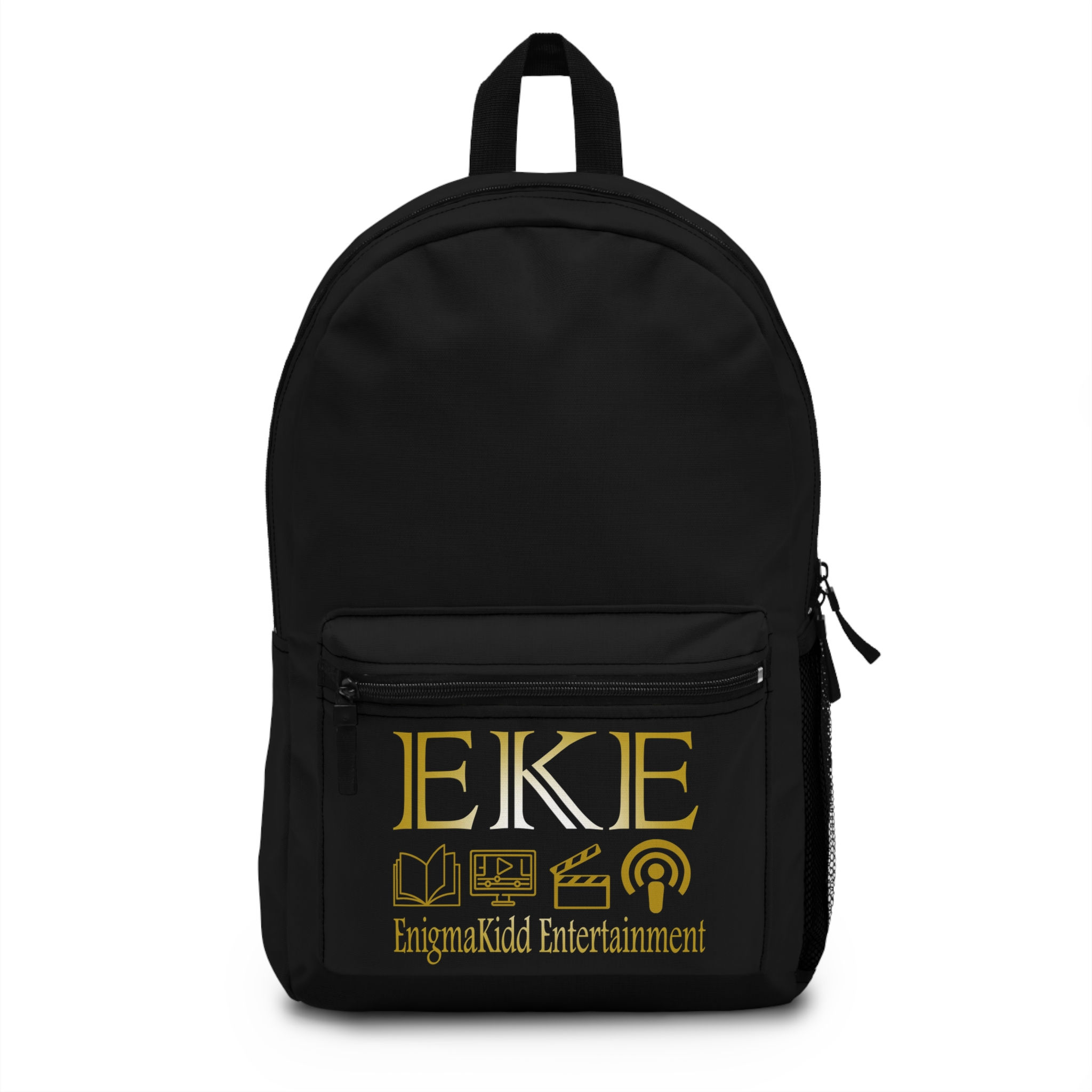 EnigmaKidd Entertainment Black Logo Backpack