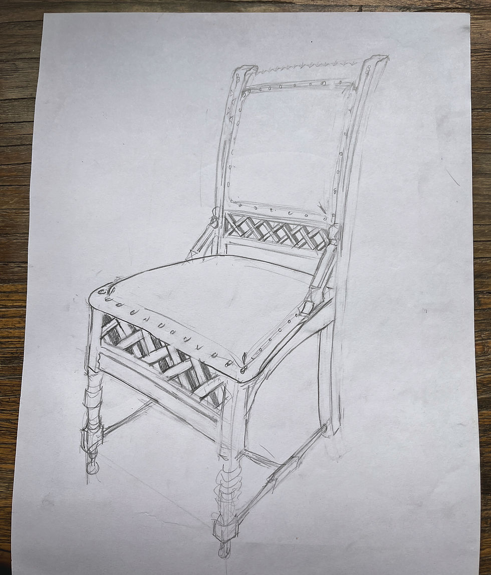 Drawing skills - Furniture - "Objects, point of view"
