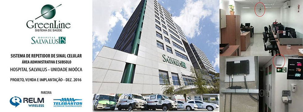 Sistema de Repetidor de Sinal Celular no Hospital Salvalus