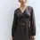 Thumbnail: Katja Wrap Blouse Grey