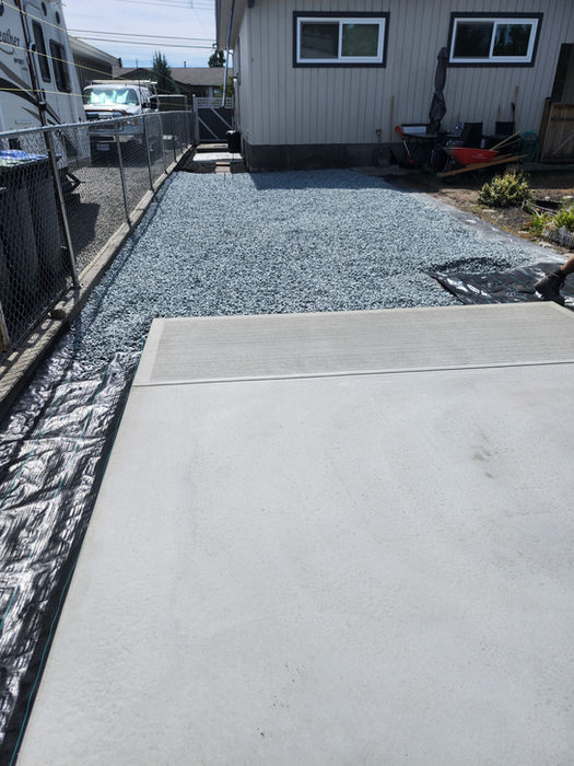 driveway concrete work