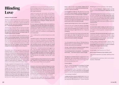 Blinding Love short story written by Euri two-page spread