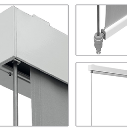 Fiksiranje donjeg utega pomoću bočnih inox sajli