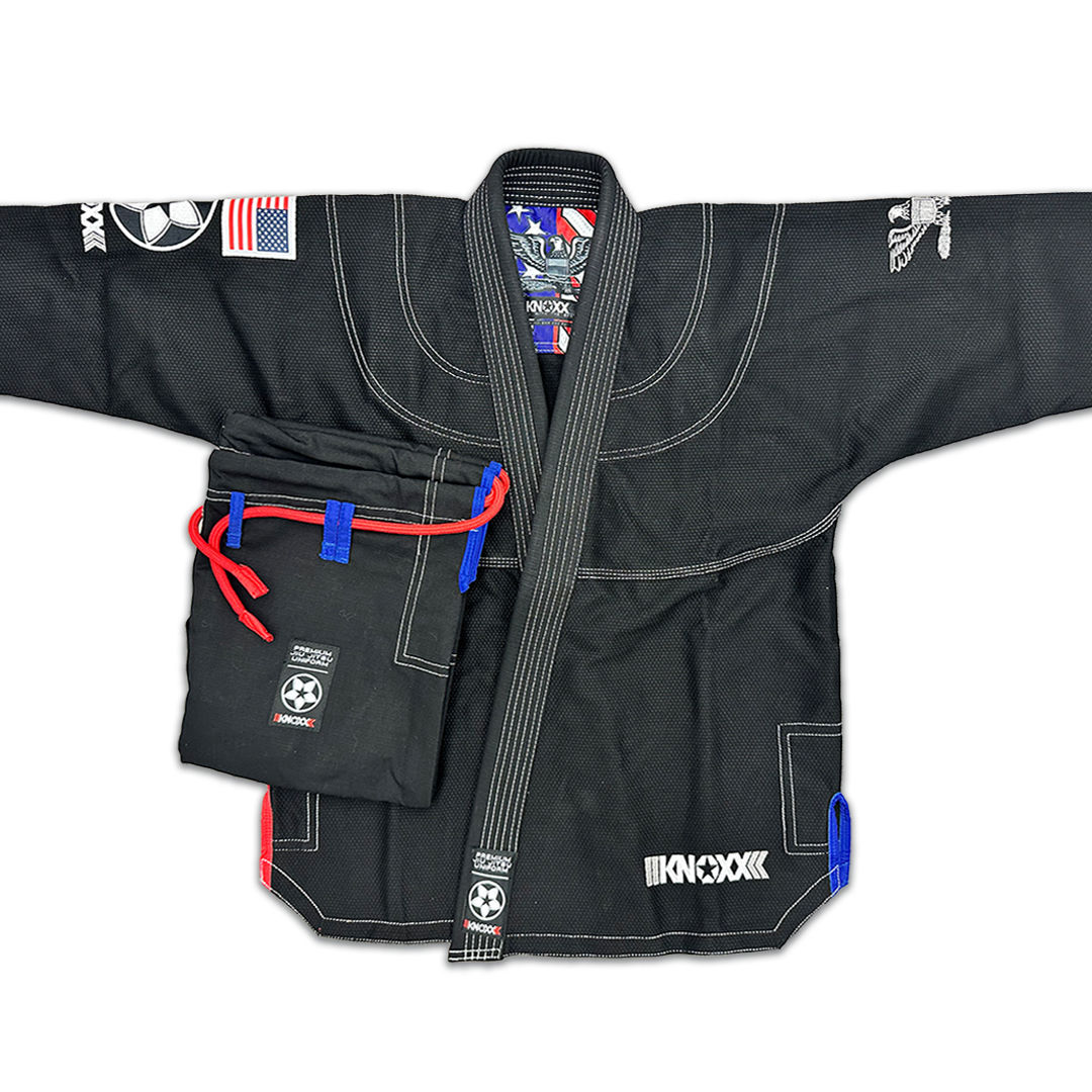 KNOXX Jiu Jitsu "Heritage Series- V2  USA" Black Gi