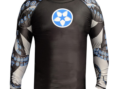 New rashguards, shirts and pullover hoodie now available.