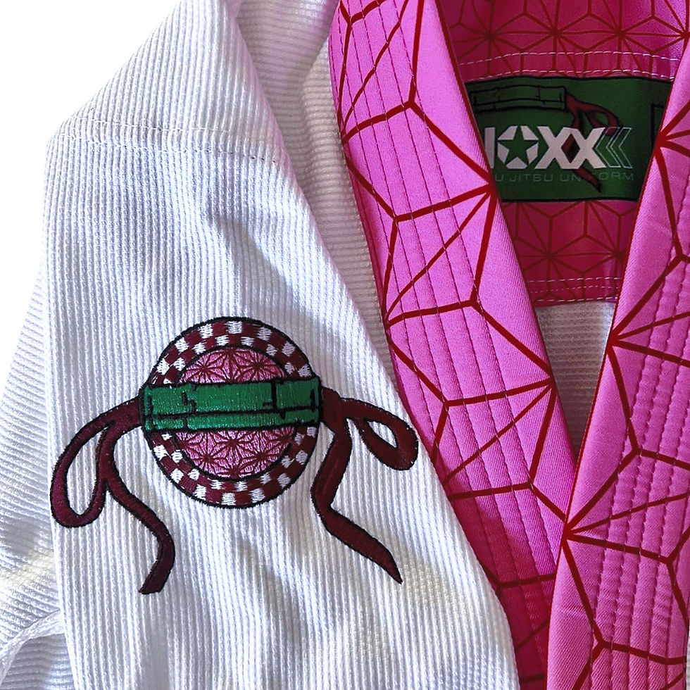 Thumbnail: KNOXX Youth Jiu Jitsu "NZK" White/Pink Gi