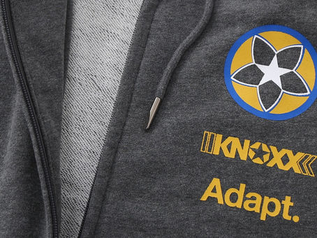 KNOXX x Adapt “Gold Blooded” Zipper Hoody now available - Special 10 Yr Anniversary of Gold Blooded