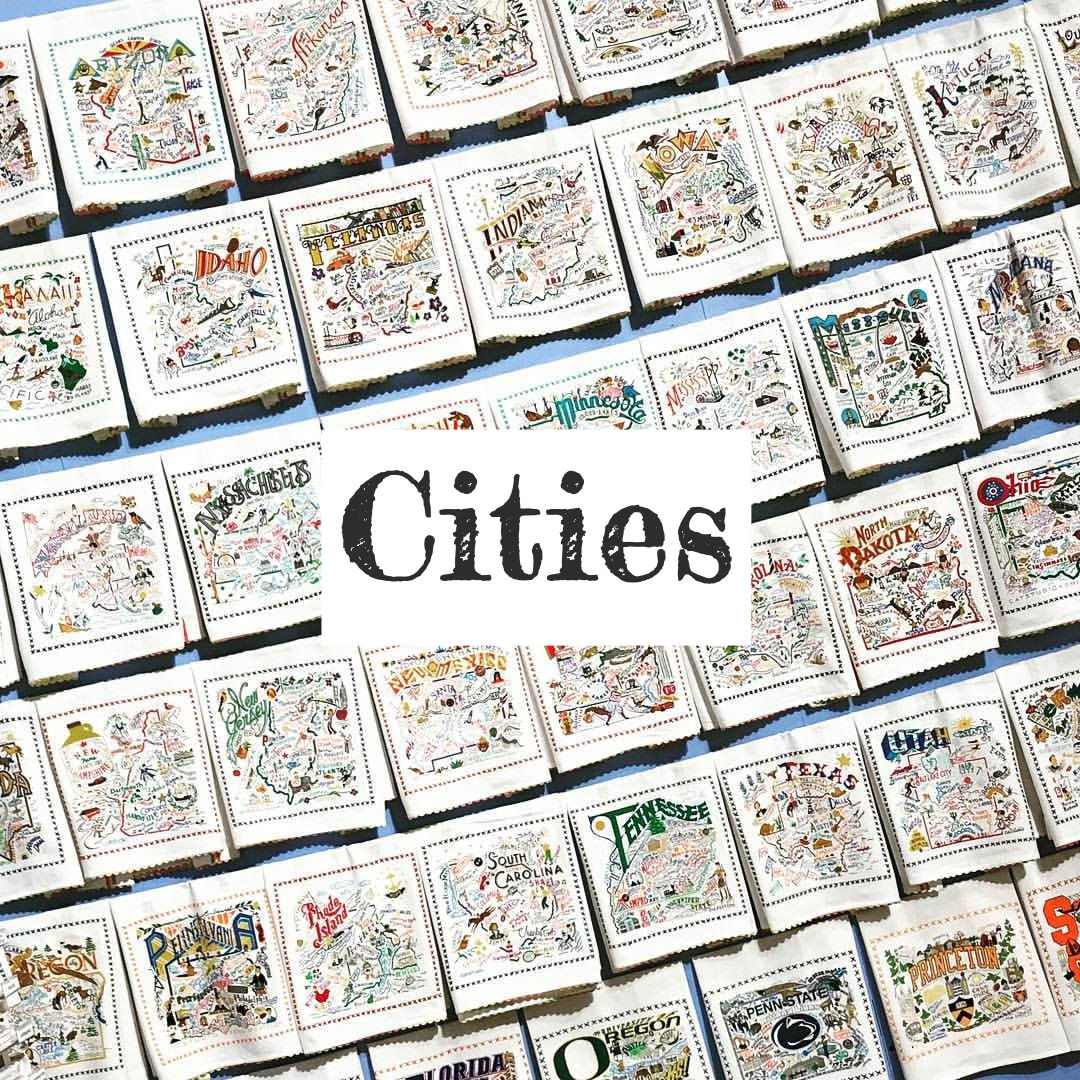 Catstudio State Towels (Cities)