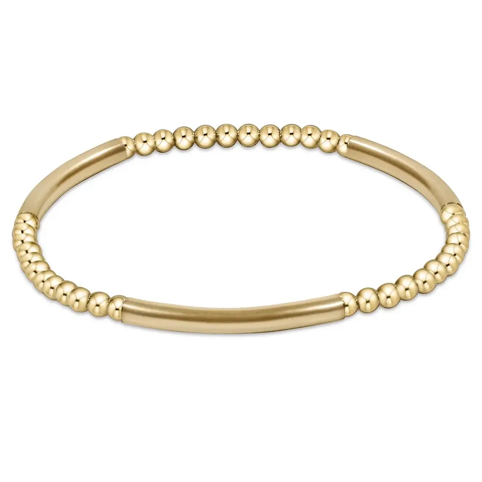 Enewton Design - Bliss Bar Pattern Gold 3mm Bracelet