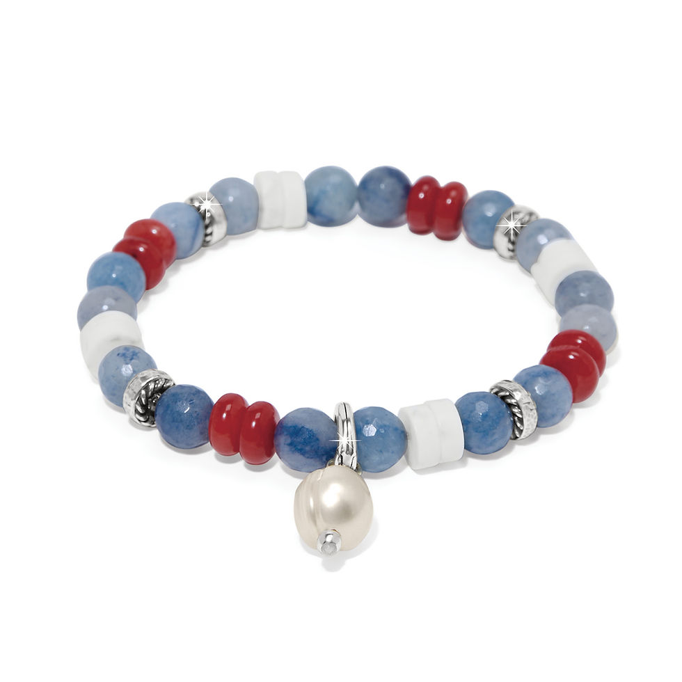 Brighton - Americana Beach Pearl Charm Bracelet