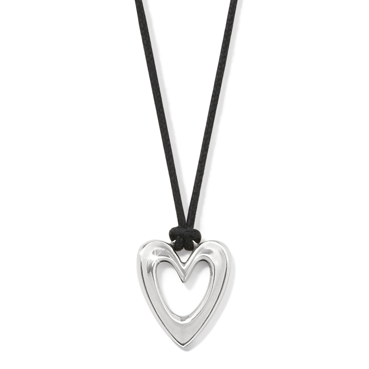 Brighton - Cascade Open Heart Cord Necklace