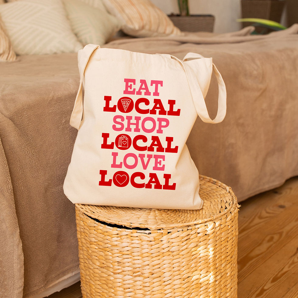 Rock Scissor Paper - Eat Shop Love Local Tote