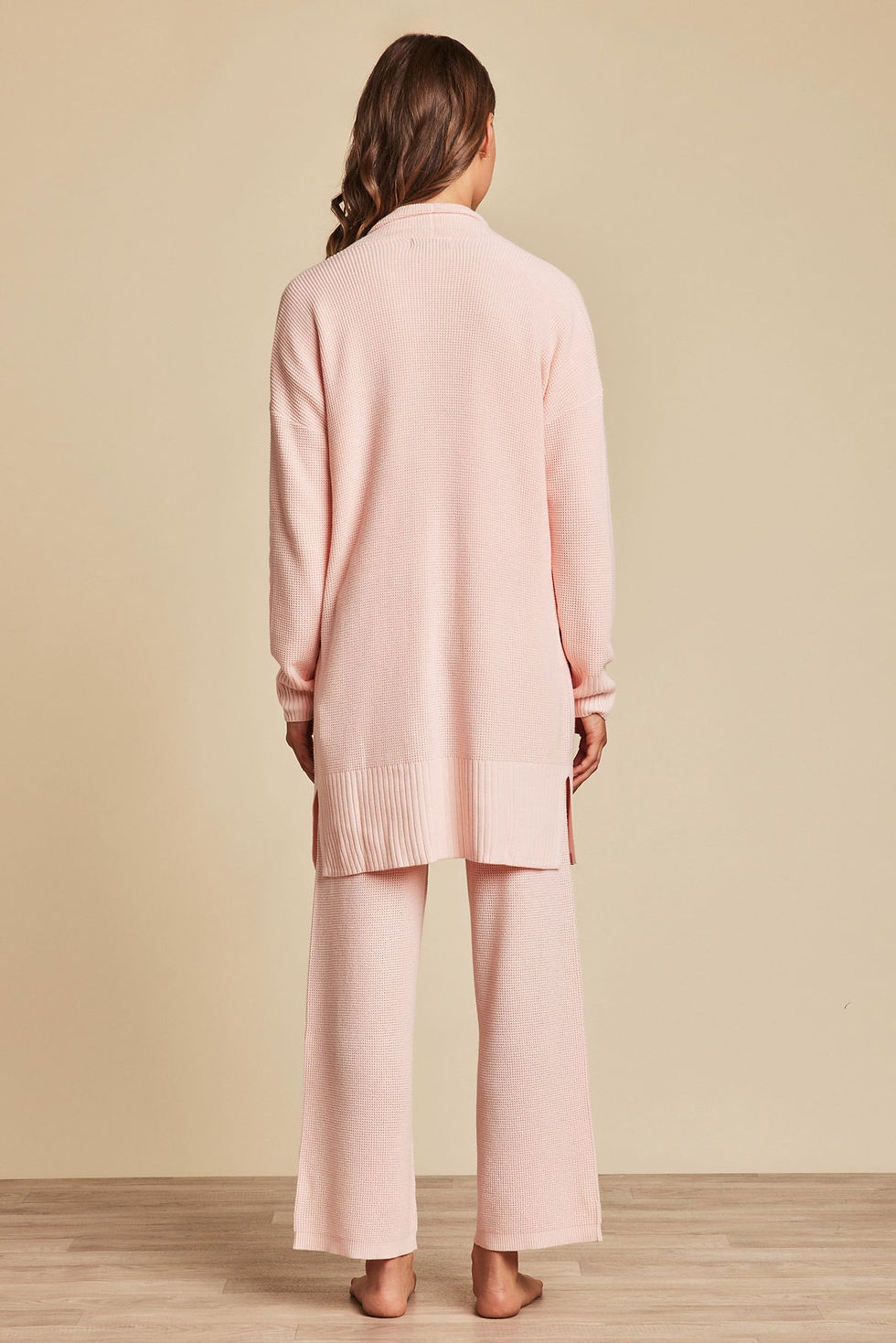 Thumbnail: Barefoot Dreams - Luxeblend Waffle Knit Cardigan