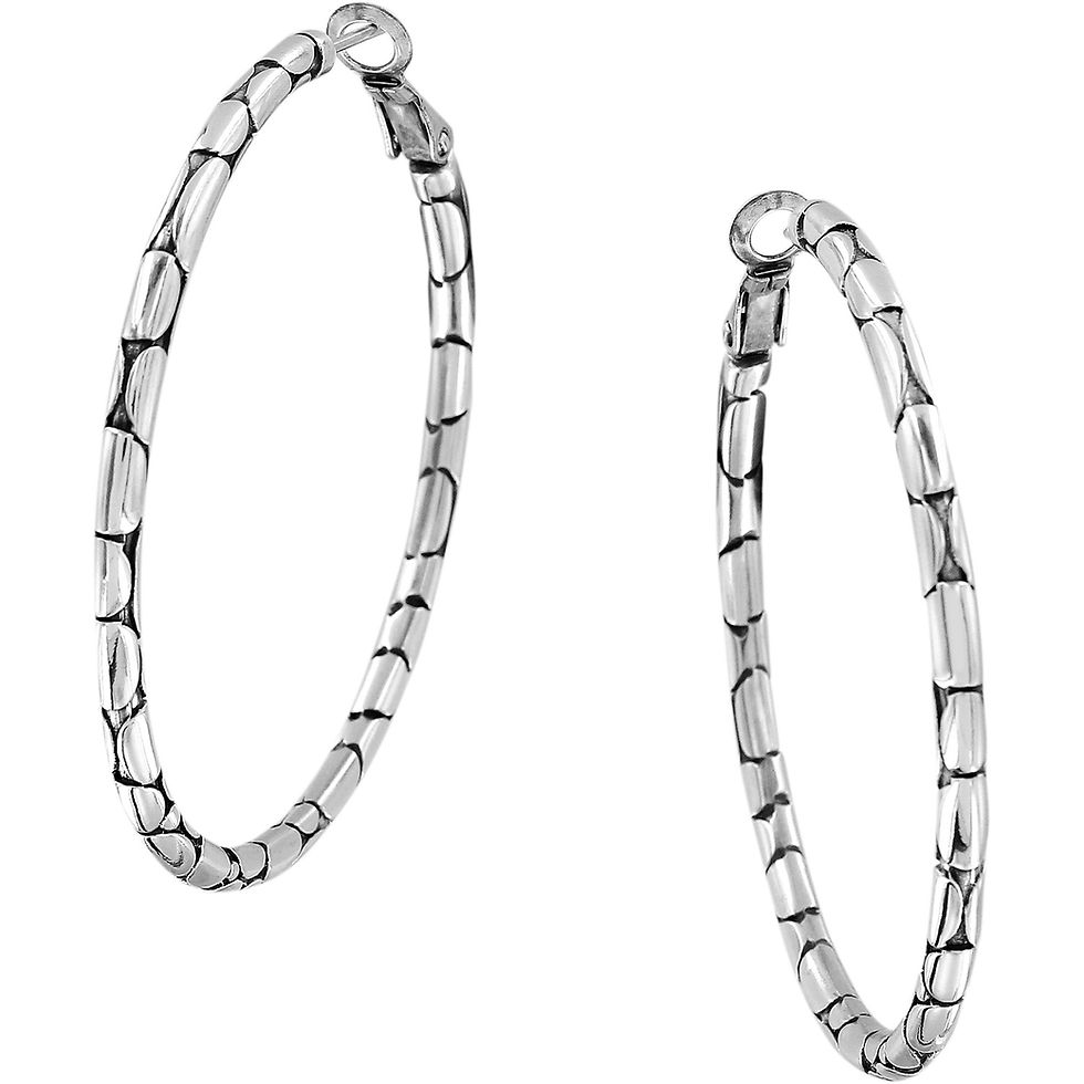 Brighton - Pebble Large Hoop Earrings