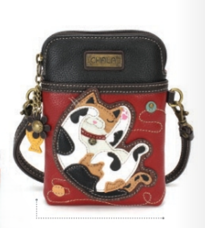 Chala - Cellphone Crossbody - Calico Cat